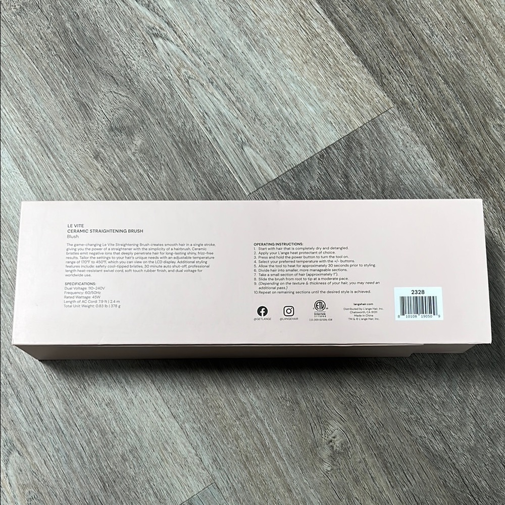 L’ange Le Vite Ceramic Straightening Brush - Picture 3 of 4
